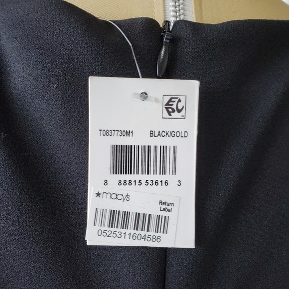 NWT CONNECTED APPAREL BLACK SHEATH SLEEVELESS DRESS LACE INSERT WOMEN SIZE 14 - Picture 8 of 13